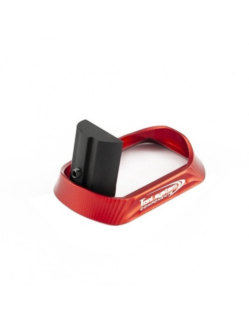 Glock 19 gen.5 alu magwell - Rood - Ubitzu