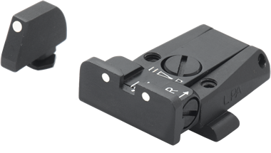 Glock [G17 G19 G26 & other] verstelbare richtmiddelen | witte stippen - Ubitzu