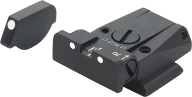 Ruger [P90 P91 P93 P94 P95 P97] verstelbare richtmiddelen | witte stippen - Ubitzu