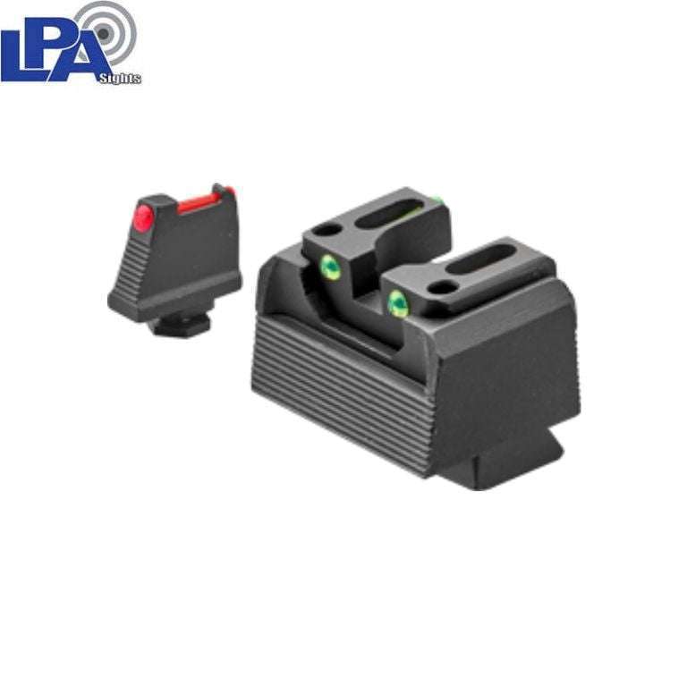 Sig P220 P226 P229 P320 & P365 Optics Ready semi-adjustable co-witness sights | fiber optic type B - Ubitzu
