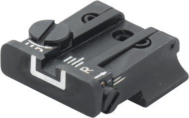 Smith & Wesson [Cal. 10 Cal. 45 3rd Gen] adjustable rear sight | white lines - Ubitzu