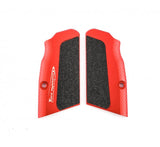 Tanfoglio short grips for Large Frame | High-grip - Red - Ubitzu