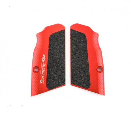 Tanfoglio short grips for Small Frame | High-grip - Red - Ubitzu